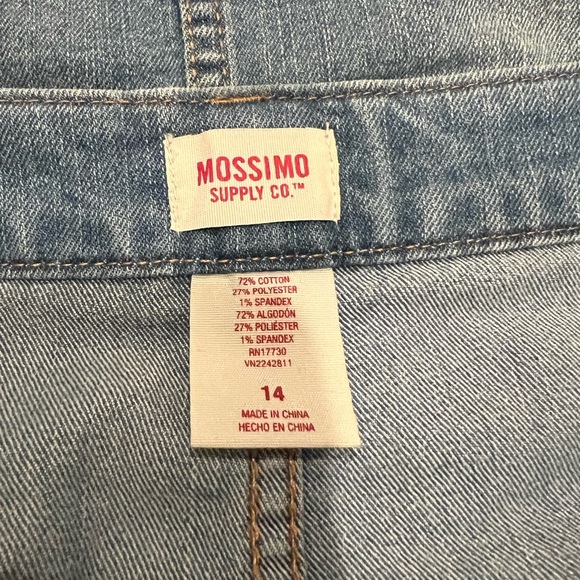 Mossimo Front Button Denim Mini Skirt Size 14 Y2K BTS - Picture 3 of 6